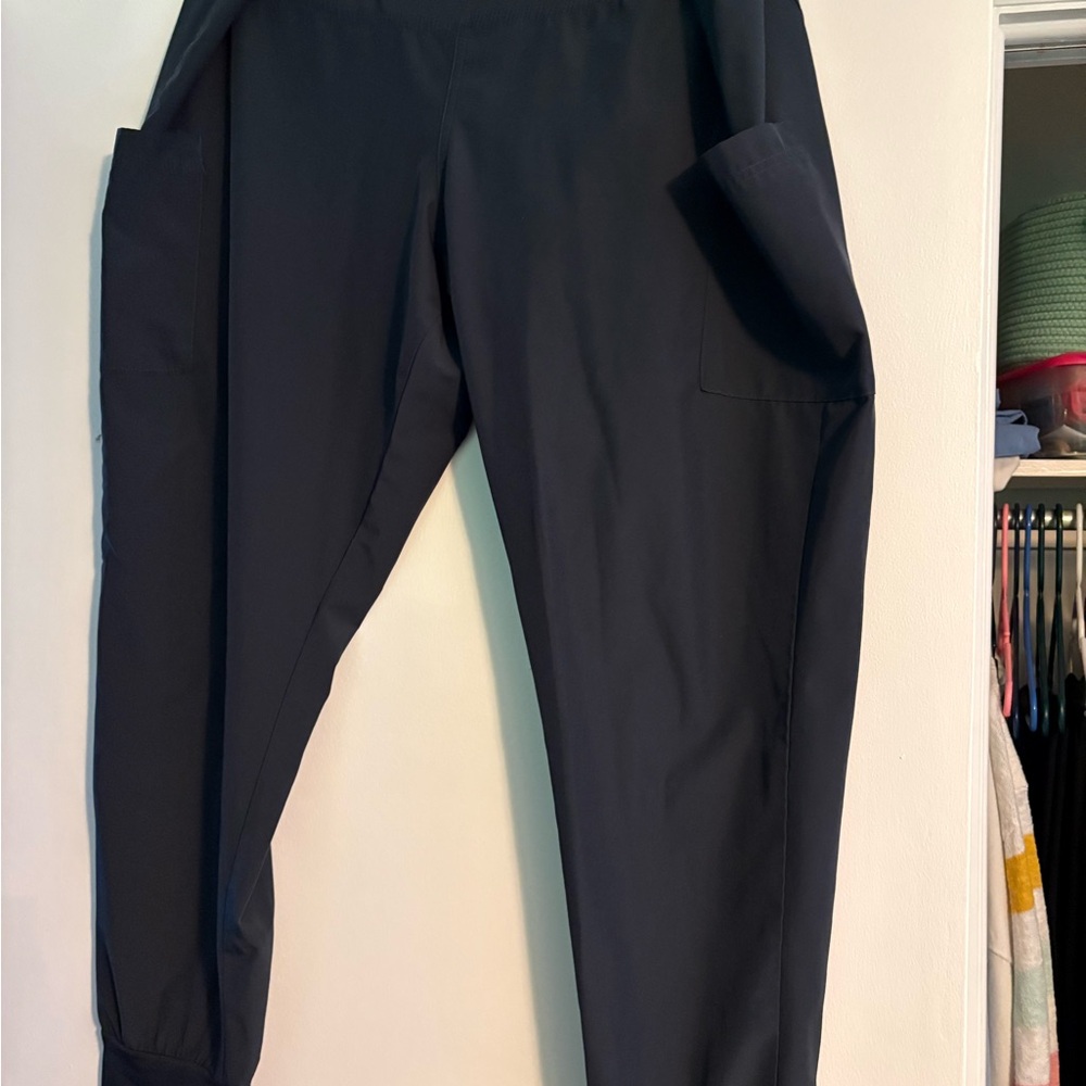 Women's Plus Size Maternity Heather Gray Scrub Pants